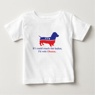 T-shirt Pour Bébé Chien de Weiner, Dachshund.
