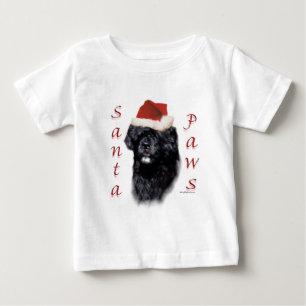 T-shirt Pour Bébé Chien d'eau portugais Père Noël Paws
