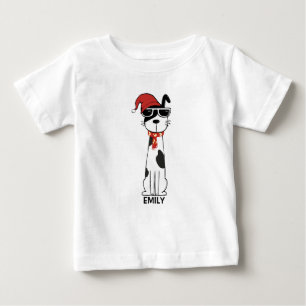 T-shirt Pour Bébé Chien d'hiver cool 1