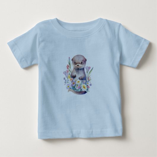 T-shirt Pour Bébé chien mignon (Devant)