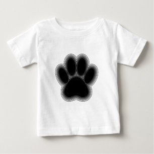 T-shirt Pour Bébé Chien Paw Avec Plan