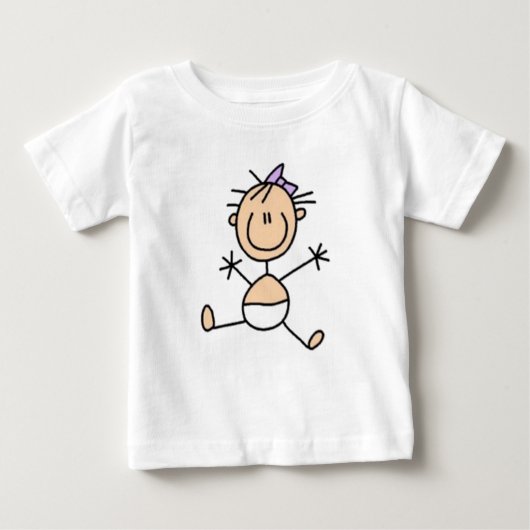 T-shirt Pour Bébé Chiffre de bâton bébé (Devant)