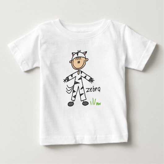 T-shirt Pour Bébé Chiffre de bâton dans la chemise de costume de (Devant)