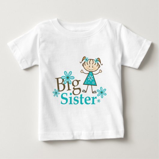 T-shirt Pour Bébé Chiffre de la grande bâche soeur (Devant)