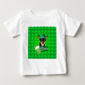 T-shirt Pour Bébé Chihuahua Chien Chiot Chiot St. Patrick's Day Clov (Devant)