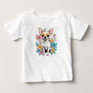 T-shirt Pour Bébé Chihuahua du printemps