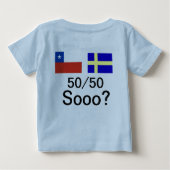 T-shirt Pour Bébé chile sverige (Dos)