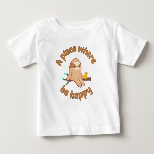 T-shirt Pour Bébé Chill Vibes: Sloth Life Goals! (Devant)