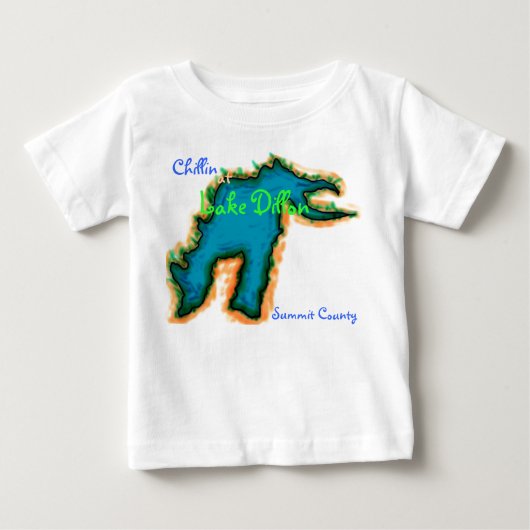 T-shirt Pour Bébé Chillin à Lake Dillon (Devant)