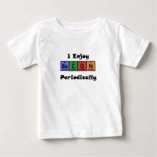 T-shirt Pour Bébé Chimie de la Science de lard de Tableau périodique