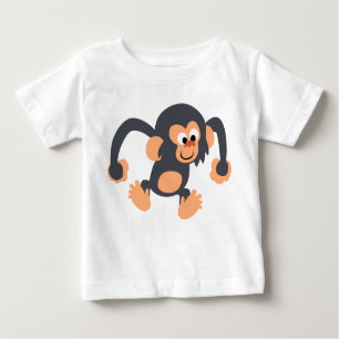 T-Shirt pour bébé Chimpanzé Bouncy Cute
