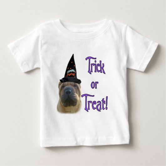T-shirt Pour Bébé Chinois Shar Pei Trick (Devant)