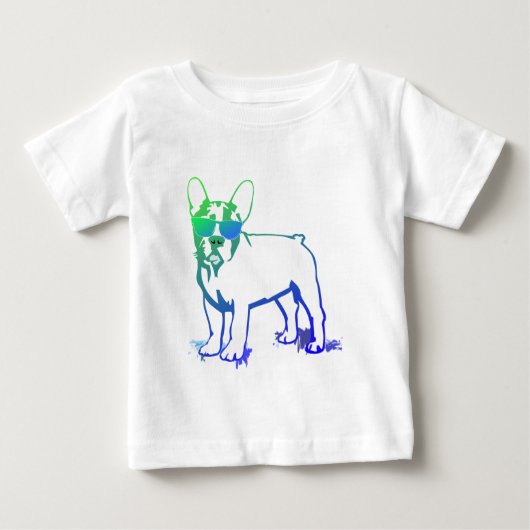 T-shirt Pour Bébé Chiot cool (Devant)