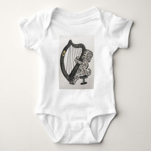 T-shirt Pour Bébé Chiot de harpe (Devant)