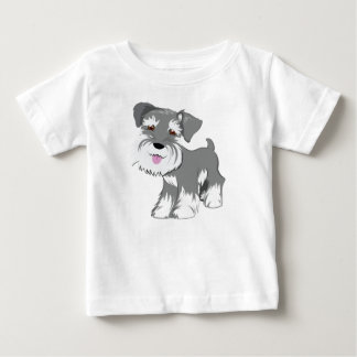 T-shirt Pour Bébé Chiot de Schnauzer miniature
