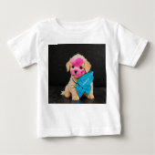 T-shirt Pour Bébé chiot heureux (Devant)