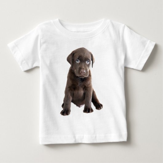 T-shirt Pour Bébé Chocolat blanc (Devant)