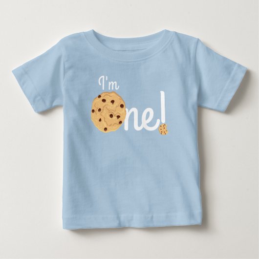 T-shirt Pour Bébé Chocolat Chip Cookie Enfants 1er Anniversaire Fête (Devant)