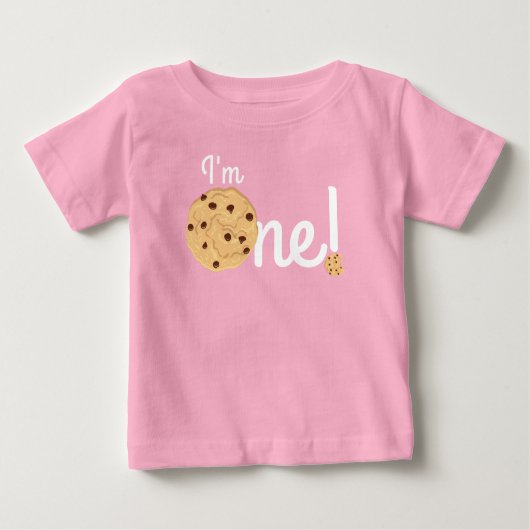 T-shirt Pour Bébé Chocolat Chip Cookie Enfants 1er Anniversaire Fête (Devant)