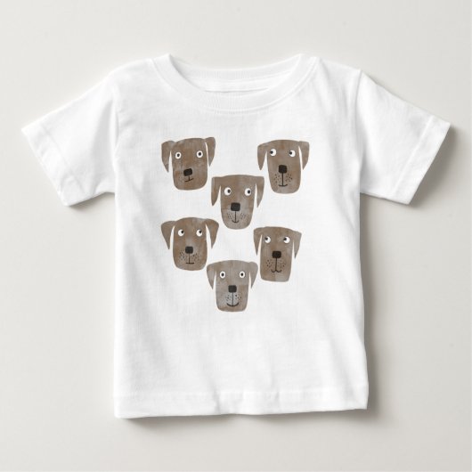 T-shirt Pour Bébé Chocolat Labrador Retriever Dog (Devant)