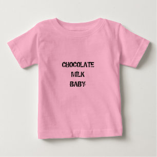 T-SHIRT POUR BÉBÉ CHOCOLAT LAIT BÉBÉ CHEMISES