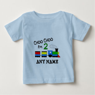 T-shirt Pour Bébé Choo Choo j'ai 2 ans !  Avec le TRAIN