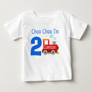T-shirt Pour Bébé Choo personnalisé Choo je suis chemise de 2
