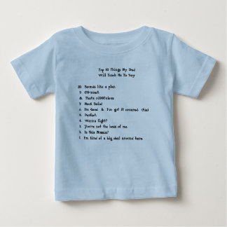T-shirt Pour Bébé Choses du principal 10 mon papa             …