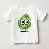 T-shirt Pour Bébé chou vegan bébé drôle tenue (Devant)