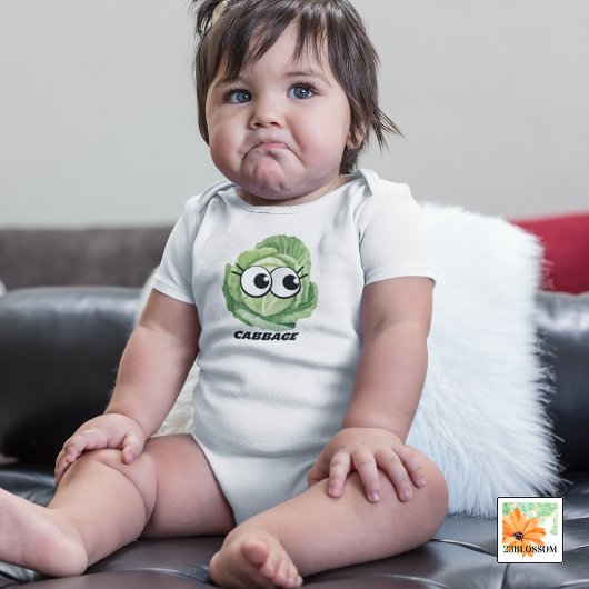 T-shirt Pour Bébé chou vegan bébé drôle tenue