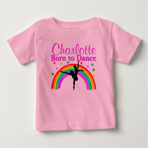 T-SHIRT POUR BÉBÉ CHOUCHOU PERSONNALISÉ NÉ POUR DANSER LE TUTU