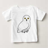 T-shirt Pour Bébé Chouette à neige Birdorable (Devant)