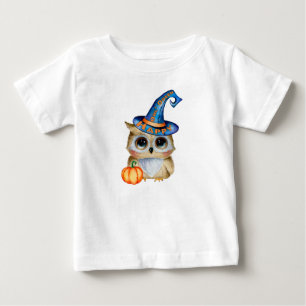 T-shirt Pour Bébé Chouette Halloween