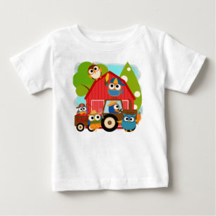 T-shirt Pour Bébé Chouettes