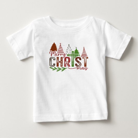 T-shirt Pour Bébé Christ at the Center of Christmas (Devant)