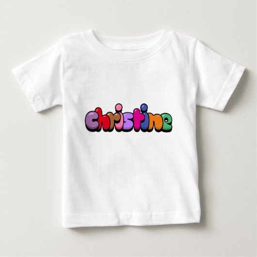 T-shirt Pour Bébé Christine (Devant)