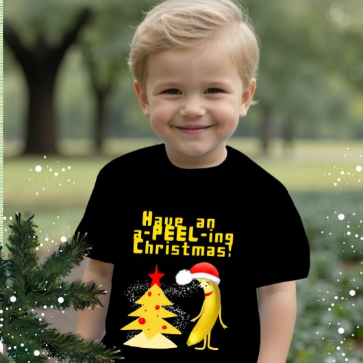 T-shirt Pour Bébé Christmas banana