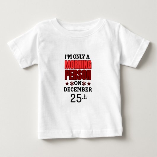 T-shirt Pour Bébé Christmas Day (Devant)