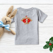 T-shirt Pour Bébé Christmas Puppy Gingerbread Nom Lettre H Boy