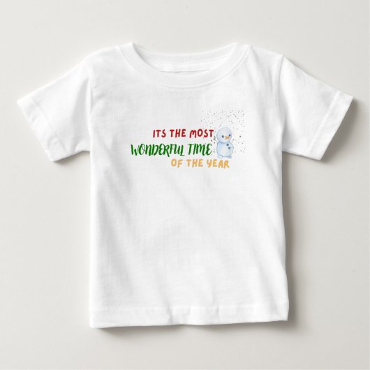 T-shirt Pour Bébé christmas time design (Devant)