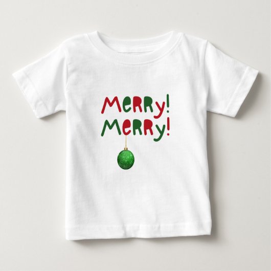 T-shirt Pour Bébé Christmas Toddler Tee with Cute Saying (Devant)