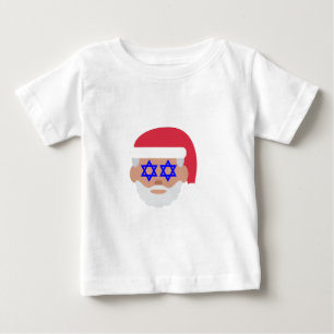 T-shirt Pour Bébé christmukah santa claus emoji