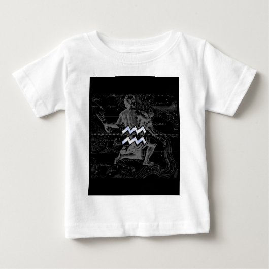 T-shirt Pour Bébé Chrome comme Aquarius Connexion Hevelius Map (Devant)