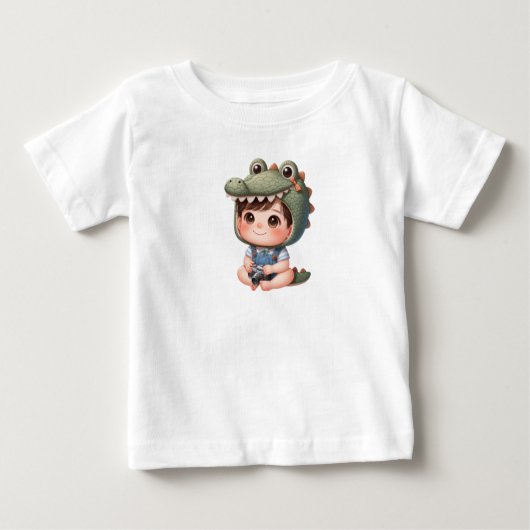 T-shirt Pour Bébé Chronique du crocodile (Devant)