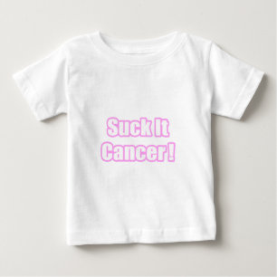 T-shirt Pour Bébé Chuck It Cancer (rose)