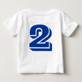 T-shirt Pour Bébé Chuga Chuga deux deux ! (Dos)