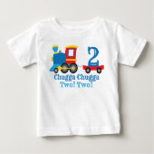 T-shirt Pour Bébé Chugga Chugga Deux Train (Devant)