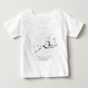 T-shirt Pour Bébé Churchill Souvenir Ours Polaire T-shirt bébé