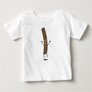T-shirt Pour Bébé Churro sautant encourageant