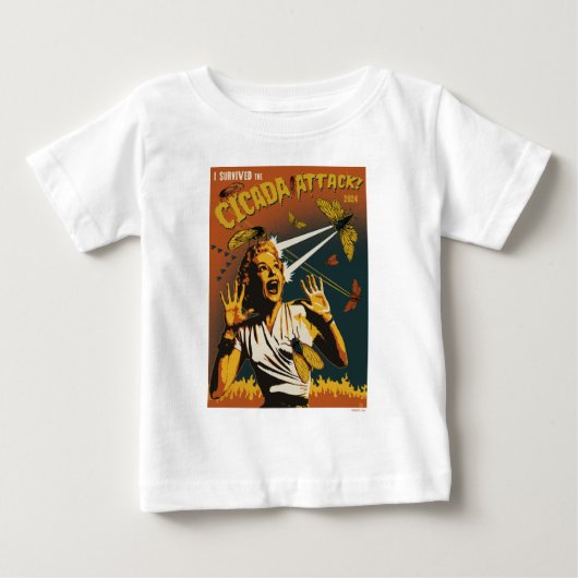 T-shirt Pour Bébé Cicada Femme Criante 2024 (Devant)